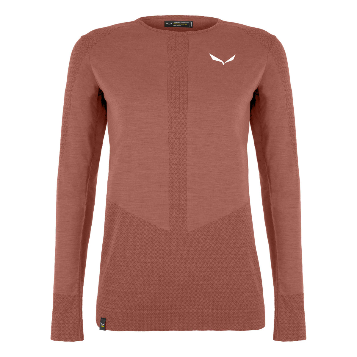 Дамска термо блуза Salewa Zebru Responsive Long Sleeve Women Tee Etruscan Red