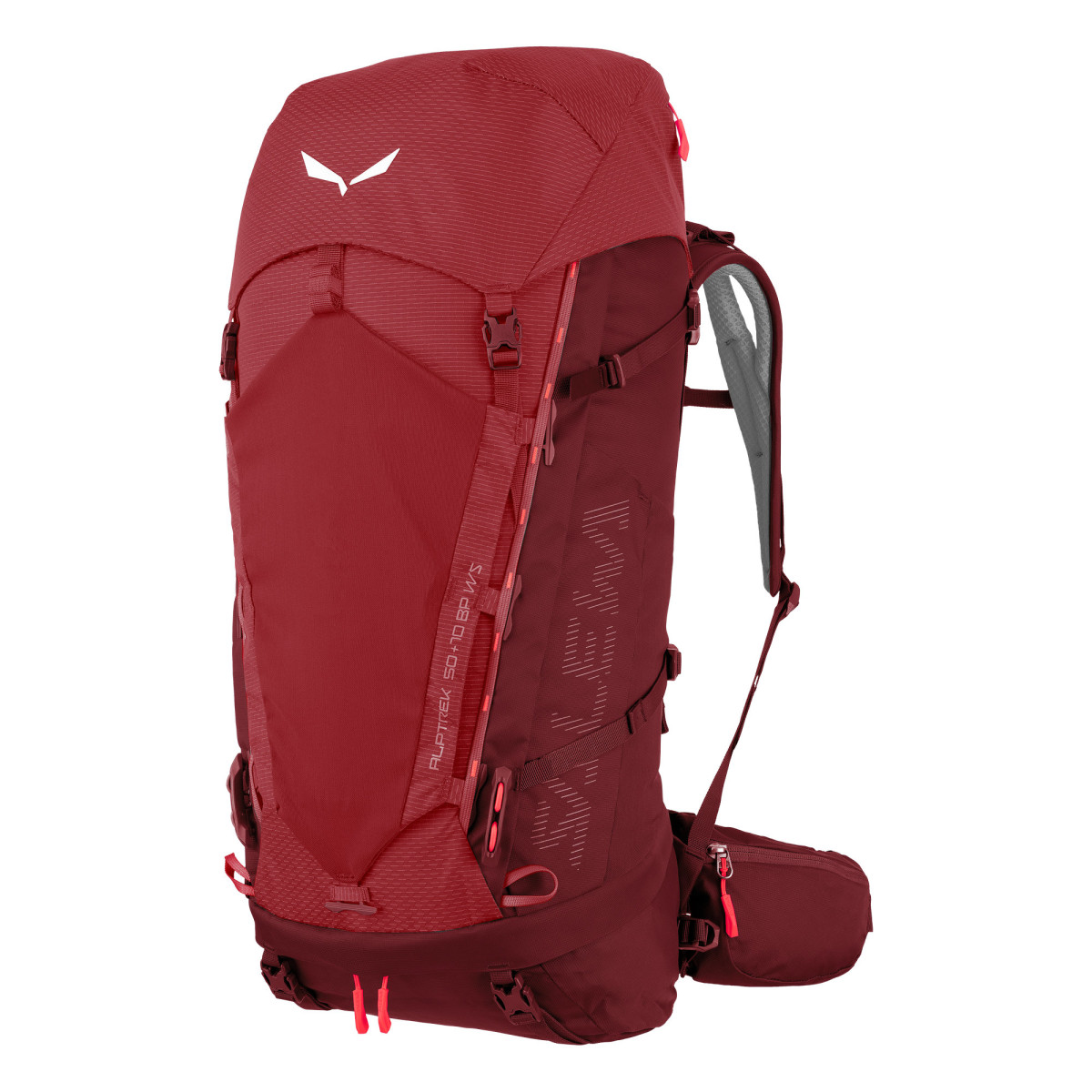 Дамска туристическа раница Salewa Alptrek 50+10L Backpack Women Pompeian Red/Syrah