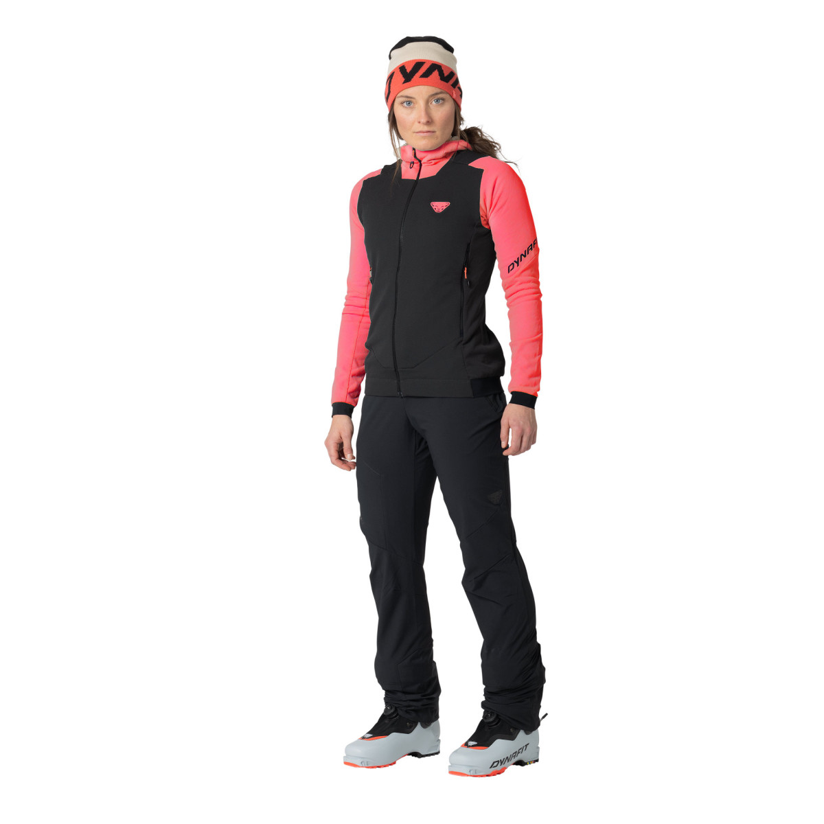 Дамско поларено яке Dynafit Blacklight Thermal Hooded Jacket Women Cabana/Black