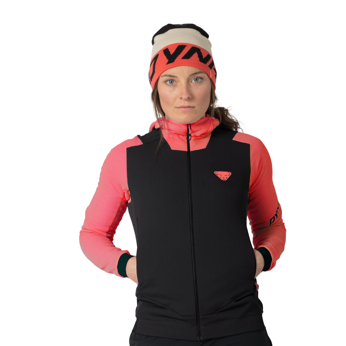 Дамско поларено яке Dynafit Blacklight Thermal Hooded Jacket Women Cabana/Black