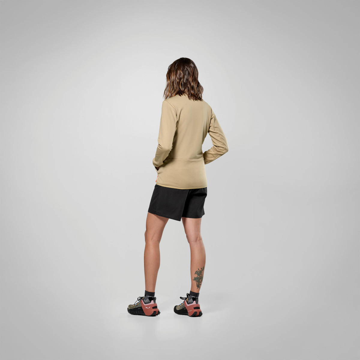 Дамско поларено яке Salewa Puez Cammino Polarlite Jacket Women Quicksand
