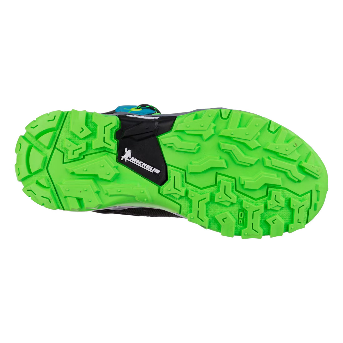 Детски туристически обувки Salewa Junior Alp Trainer Mid GTX Danube/Neon Green