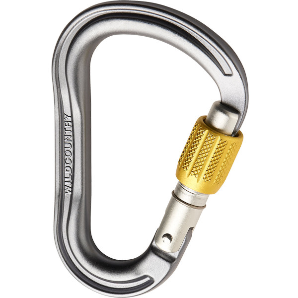 Карабинер с муфа Wild Country Xenon Hms Screwgate Carabiner Grey/Yellow