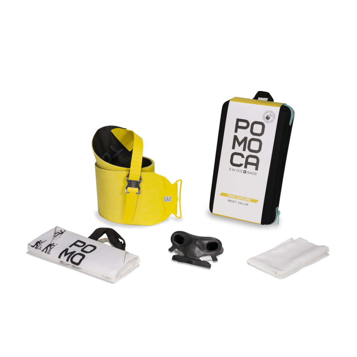 Колани за ски туринг Pomoca Tour Explore r2c 120 mm Ski Skins Yellow