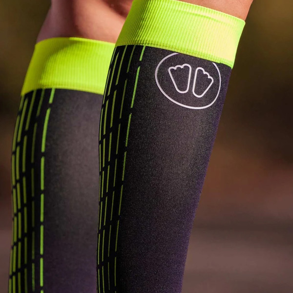 Компресионен чорап за прасец Sidas Run Ultralight Calf Black/Yellow