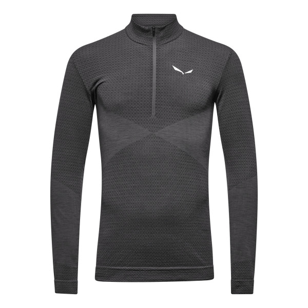 Мъжка термо блуза Salewa Zebru Responsive Half Zip T-Shirt Men Onyx