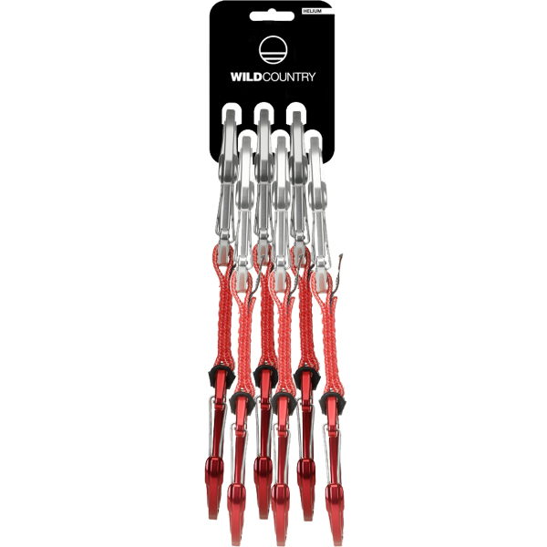 Сет примка с карабинери Wild Country Helium 3.0 Quickdraw Set Red