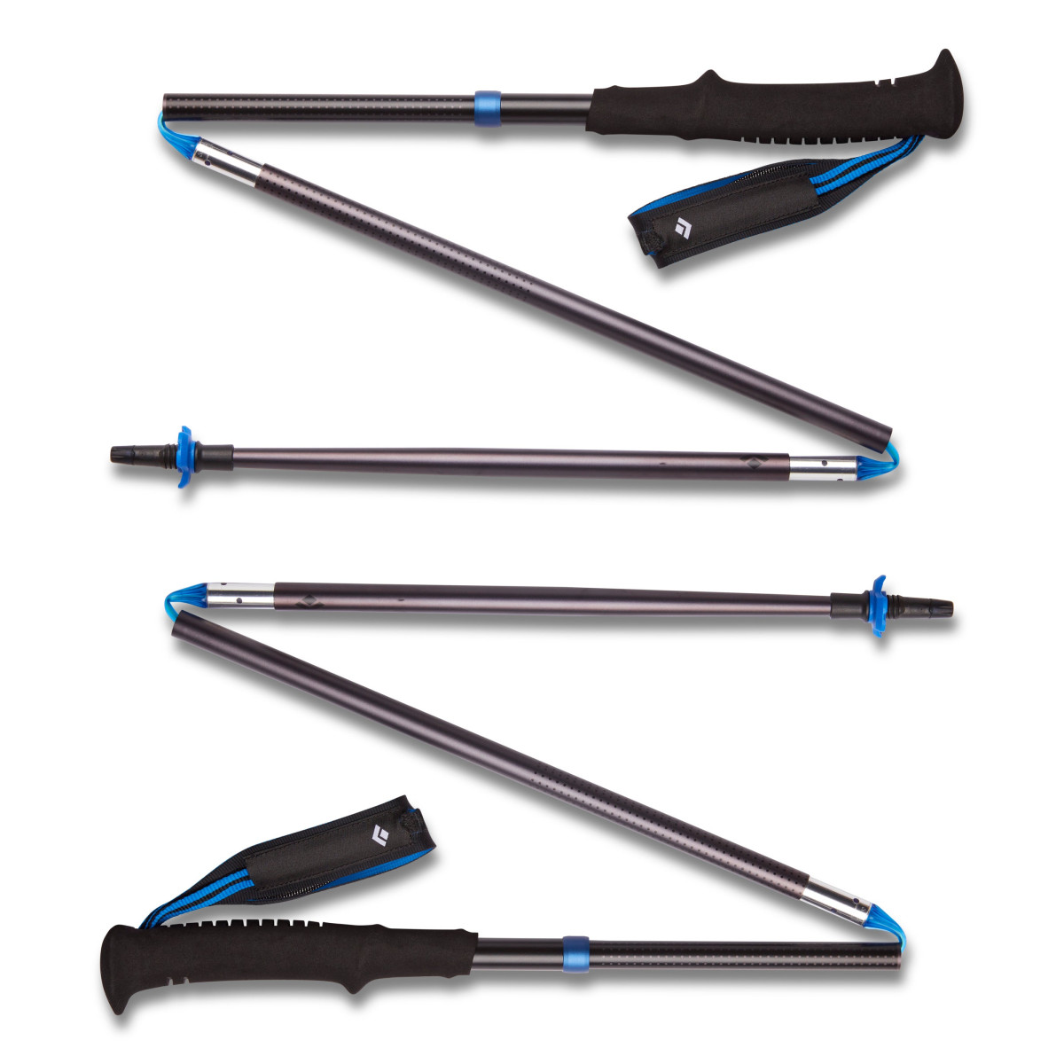 Сгъваеми алуминиеви щеки Black Diamond 130 Distance Z Poles Pewter