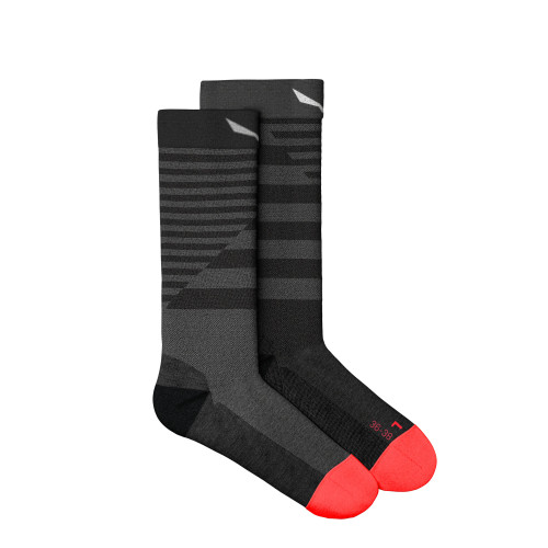 Дамски чорапи Salewa Fanes Hybrid STR.AM Crew Socks Women Grey Melange