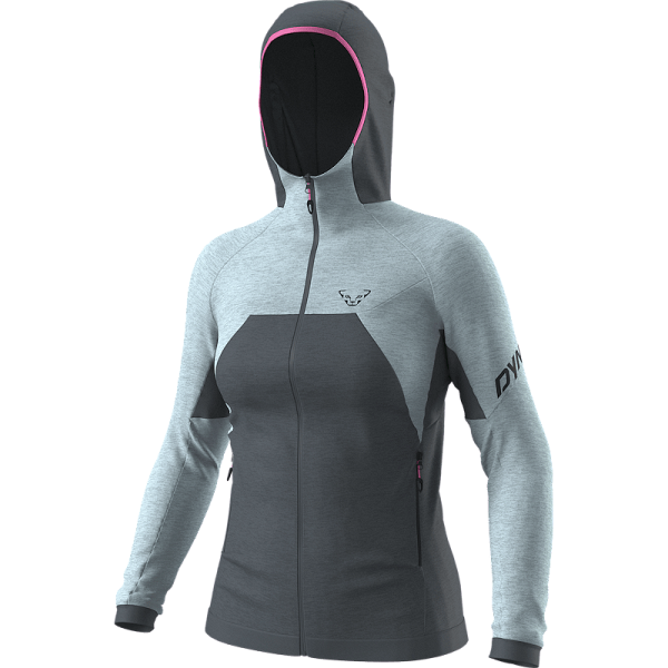 Дамско поларено яке Dynafit Tour Wool Thermal Hooded Jacket Women Cloud Blue
