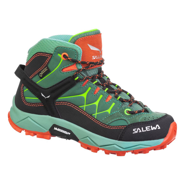 Детски туристически обувки Salewa Junior Alp Trainer Mid GTX Dark Green/Pink
