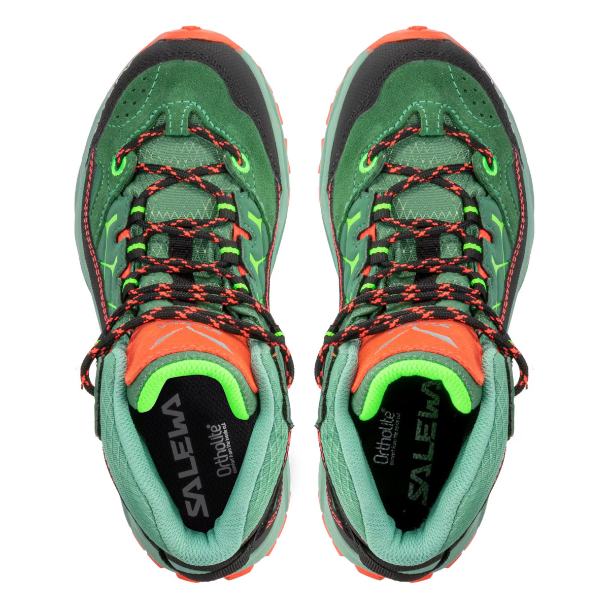 Детски туристически обувки Salewa Junior Alp Trainer Mid GTX Dark Green/Pink