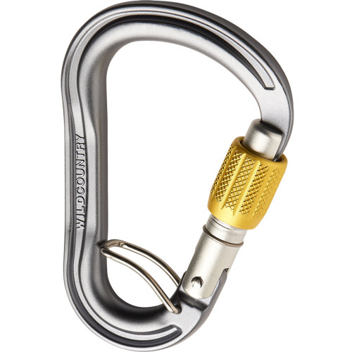 Карабинер с муфа за осигуряване Wild Country Xenon HMS Screwgate Belay Carabiner Grey/Yellow