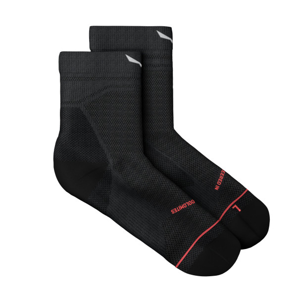 Дамски туристически чорапи Salewa Eagle Light Quarter Socks Women Onyx