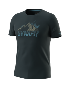Мъжка тениска DYNAFIT Transalper Graphic-лилав-2XL