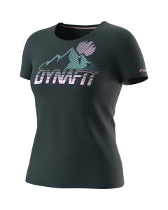 Дамска Тениска DYNAFIT Transalper Graphic-лилав-M