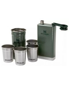 Комплект чаши за шотове Stanley, С бутилка STANLEY ADVENTURE PRE-PARTY SHOT GLASS AND FLASK-зелен